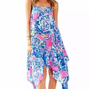 Lilly Pulitzer Kimi Coastal Retreat silk dress M
